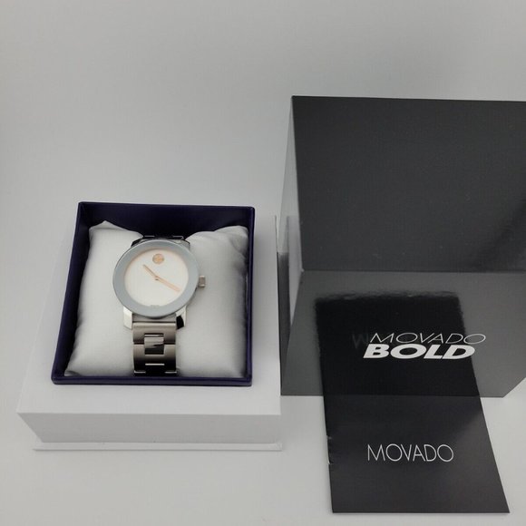 Movado White Dial Steel Women\'s Watch main image 6